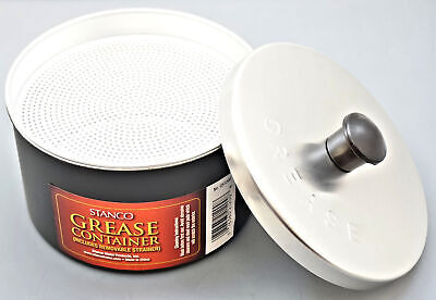 Stanco, Gs-1200, 40 Oz Grease Container/strainer Eej