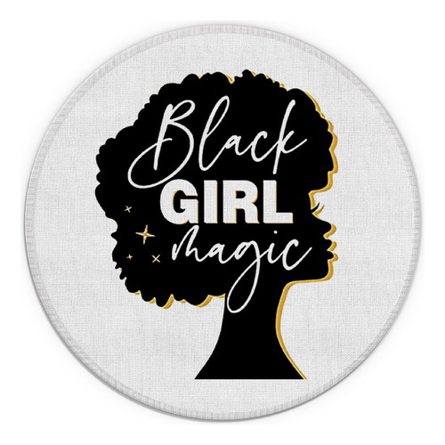 Black Woman Magic Impermeable Pequeña Alfombrilla De Mouse R