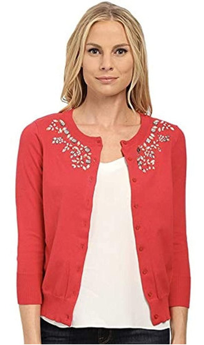 U.s. Polo Assn. Junior's Jewel Necklace Cardigan