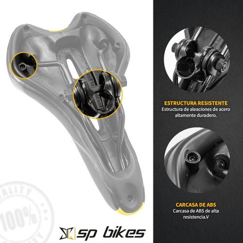 Imagen 6 de 8 de Asiento Para Bicicleta De Paseo Diseño Comodo Y Amplio