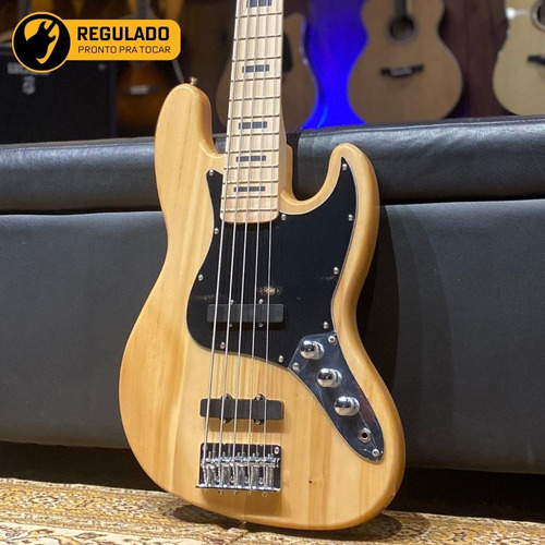 Contra Baixo Waldman Gjj205x 5 Cordas Natural Jazz Bass