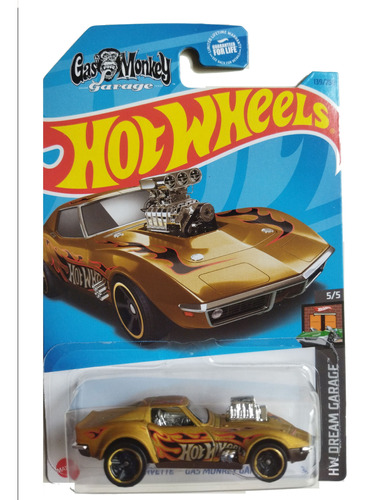 Hot Wheels 68 Corvette Gas Monkey Garage Dream 5/5 Oro Md3