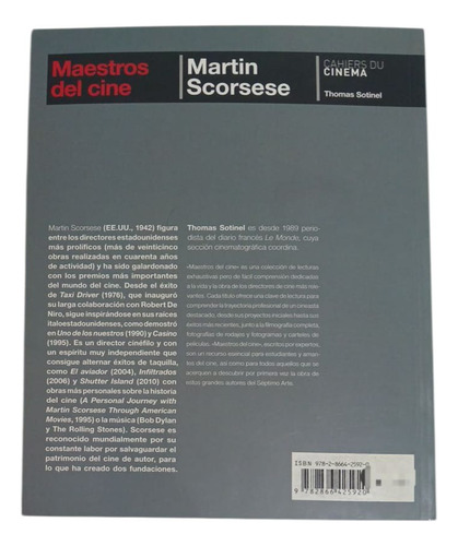 Maestros Del Cine - Martin Scorsese - Thomas Sotinel (Usado)
