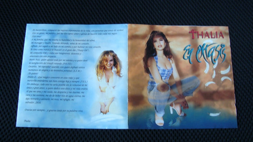 Thalia En Extasis 14 Canciones Cd