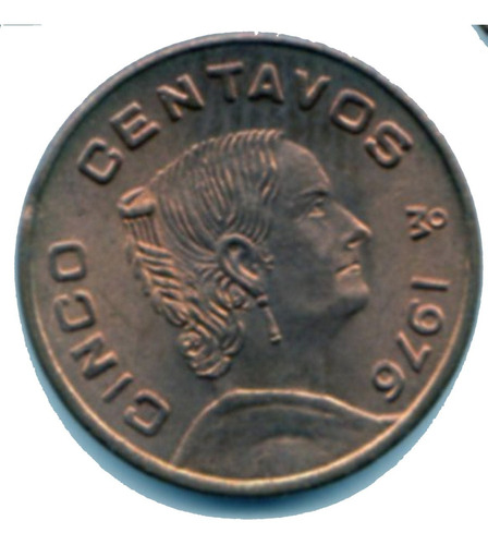 Moneda  Cinco  Centavos  1976 75 74 73 72 71  70  Bu Extra