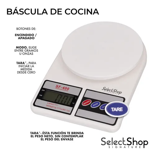 Báscula Cocina Digital Gramera Alimentos Alta Precisión 5kg Color