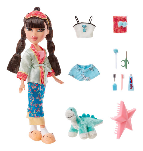 Boneca Moderna Bratz Slumber Party Jade Com 2 Pijamas E Pelú