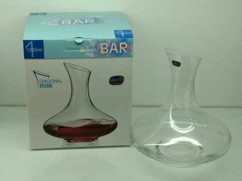 Imagen 2 de 6 de Decanter Vino Cristal Bohemia Original Bar 1200ml