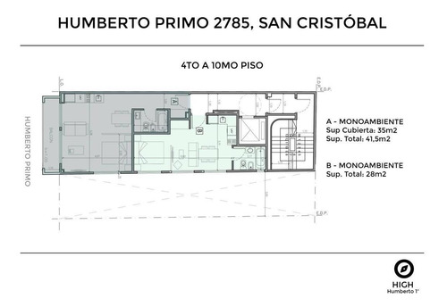 Imagen 4 de 18 de Departamento - Monoambiente Divisible Al Frente Con Balcón - San Cristóbal
