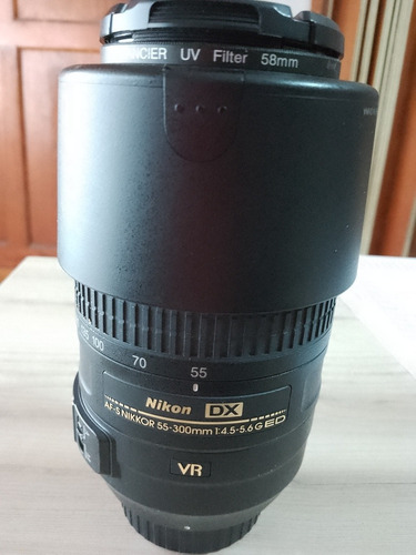 Imagen 2 de 6 de Lente Nikon Dx 55-300mm Af-s 1:4,5-5,6 G Ed Vr Pos. Permuta