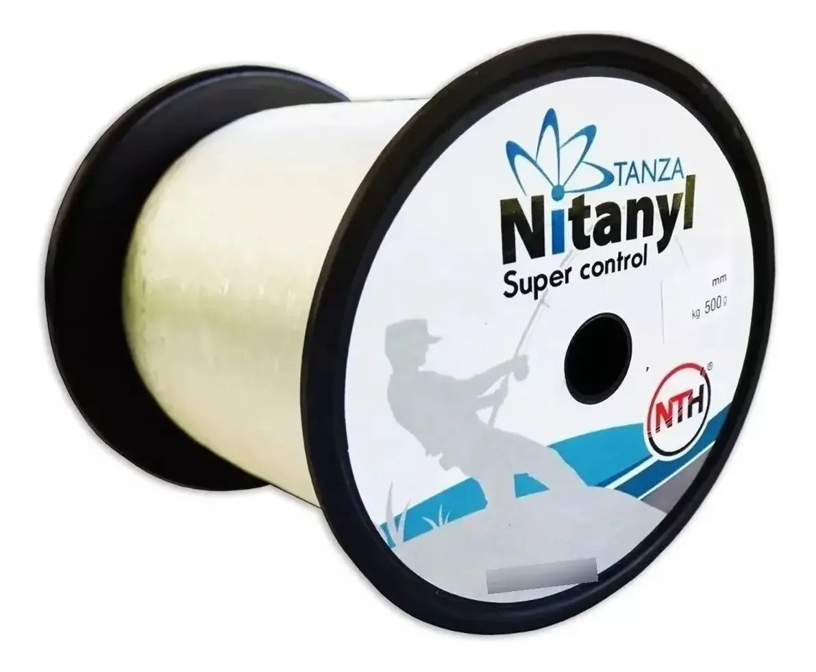 Bobina 1/2 Kg Tanza Nylon Nitanyl 1,00 Mm 516 Mts Pesca Color Transparente