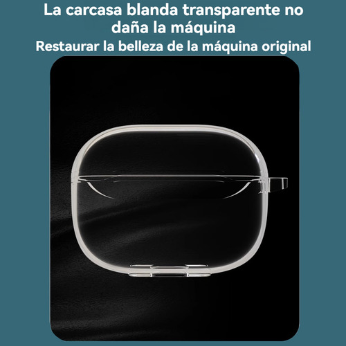 USDILU Funda Case para Honor Earbuds X6 Color Transparente Espesamiento Anti-Arañazos Cover Uso Rudo TPU Protector Carcasa