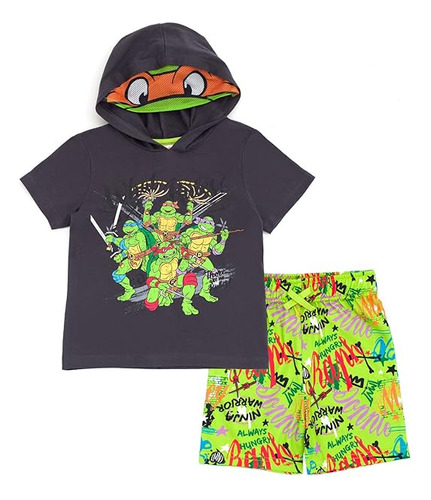 Teenage Mutant Turtles Raphael Camiseta Y Pantalones Cortos