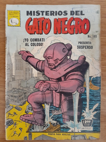 Cómic Misterios Del Gato Negro 103 La Prensa 1959 ( Emp )