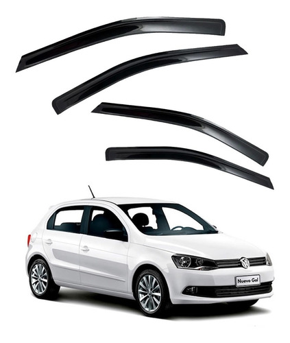Imagen 1 de 5 de Juego Deflectores Ventanilla Volkswagen Gol Trend Del+traser