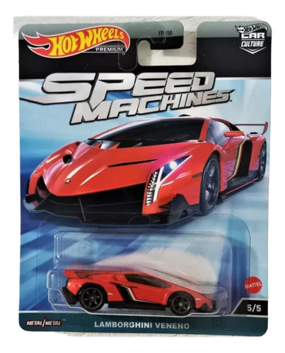 Hot Wheels Premium Speed Machines Lamborghini Veneno Rojo