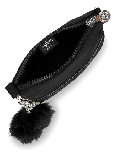 Bolsa Crossbody Kipling Alvar Diseño Color Solido De Nylon Black Gg23 Asas Color Igual Al Resto De La Bolsa