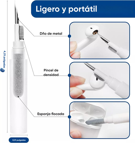 Dapon Kit De Cepillos Limpieza Para Teclado, Pc Y Audífonos