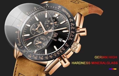 Relogio De Pulso Masculino Esportivo Original Pulseira Couro