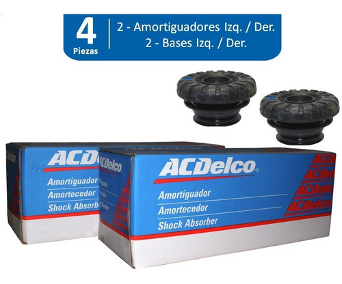 Amortiguadores Delanteros C/ Base Spark 2014 (4 Pzs) Acdelco