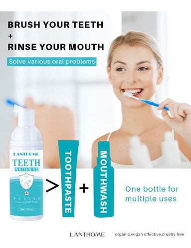 Blanqueamiento De Dientes Higiene Oral Mousse Pasta