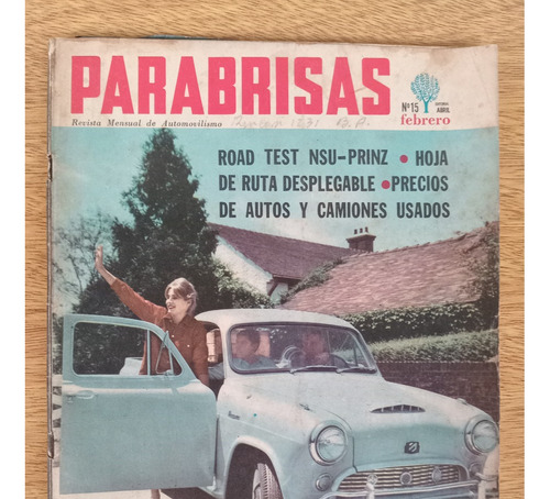 Revista Parabrisas N°15 Nsu Prinz Isard T-700 Renault 3/4 Cv