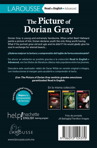 The Picture Of Dorian Gray, de Wilde, Oscar. Editorial Larousse HELP, tapa blanda en inglés, 2021