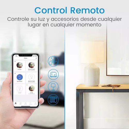 Deco Gear Enchufe inteligente WiFi (compatible con  Alexa y Google  Home), controla dispositivos y dispositivos electrónicos desde cualquier