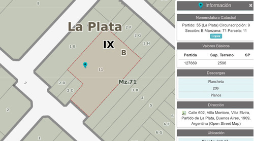 Lote De 2.600 M2, Calle 7 602 Y 603