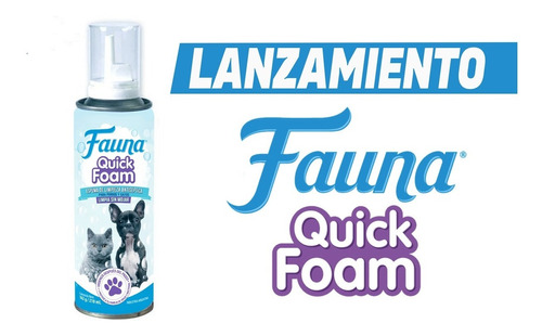 Espuma Para Baño En Seco Fauna Quick Foam- Perros Y Gatos