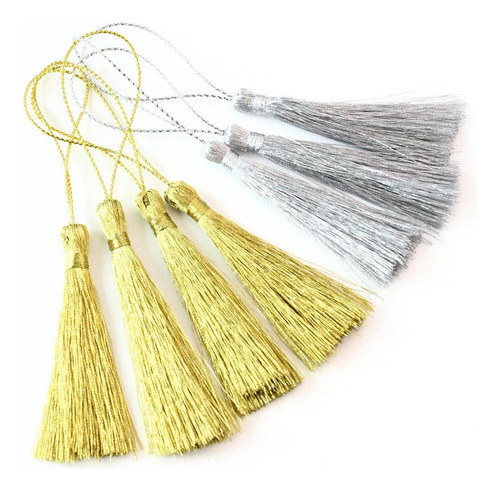 Juego De 60 Borlas Pequeñas De Seda Con Nudo Chino Para