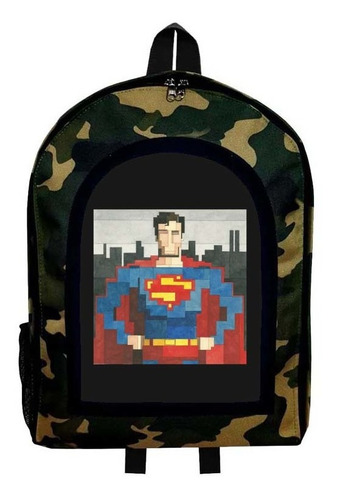 Mochila Camuflada Super Man Nueva Colección Modelo 31