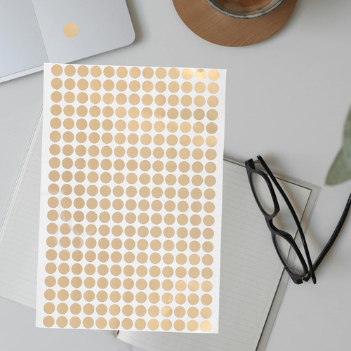 10 Hojas De Etiquetas Adhesivas De Codificación Circular Con
