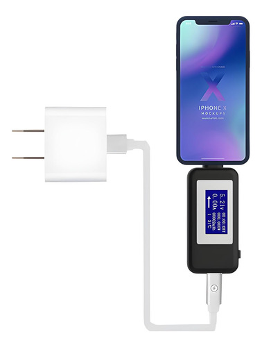 Medidor Potencia Usb C Probador Carga Corriente Voltaje Lcd