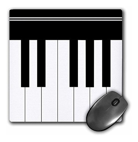 Mouse Pad Piano Blanco Y Negro