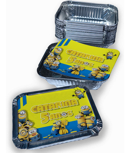 Kit C/ 50 Marmita Bolo Festa Personalizada 220gr