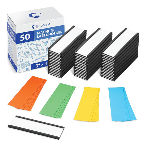 Paquete De 50 Soportes Magnéticos Para Etiquetas De Canal  C