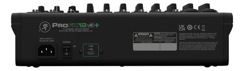 Mezcladora Mackie, 12 Canales, Usb, Profx12v3+