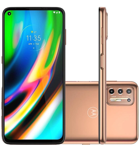 Celular Motorola Moto G9 Plus Rose 128gb Tela 6.8 Com 4 Cam