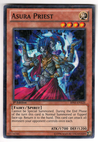 Yugioh Asura Priest Starfoil 1st Bp01-en125