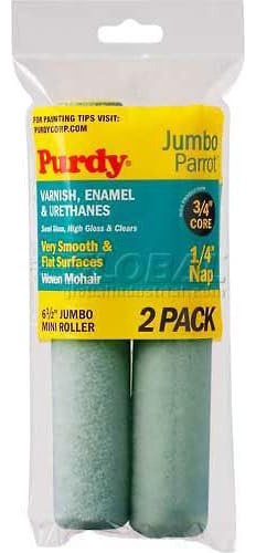 Mini Rodillo Jumbo Parrot De Purdy De 6-1/2 X 1/4, Paquete..