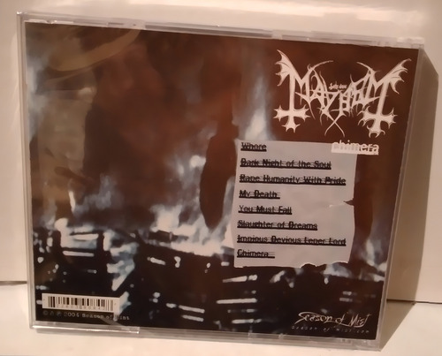 Mayhem Chimera Cd