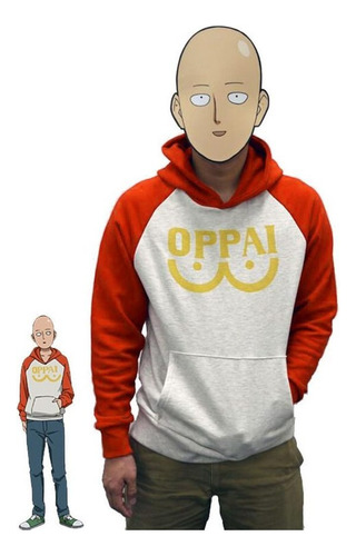 One Punch Hombre Héroe Saitama Oppai Cosplay Disfraz Con Ca