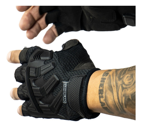 Guantes Medio Dedo Tácticos Para Hombre Masherland