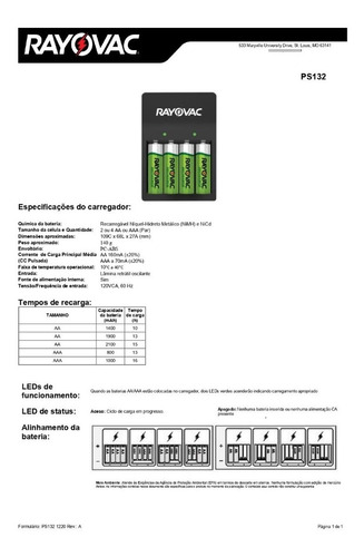 Imagem 5 de 9 de Carregador Pilha + 2 Aa Pequena 1350mh Rayovac Original Xbox