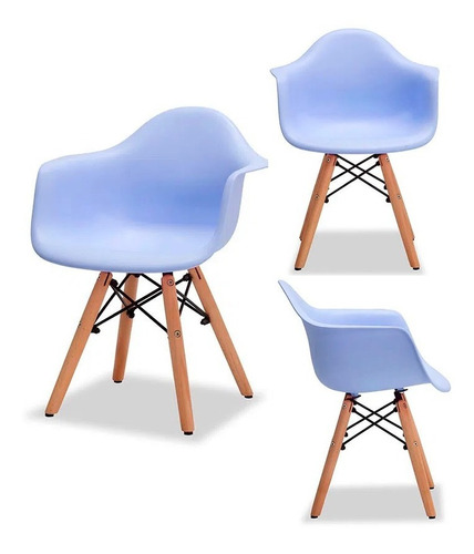 Silla Eames Kids Con Brazos X3