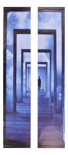 Adhesivo Para Puerta, 2 Piezas, Autoadhesivo 3d, Resistente