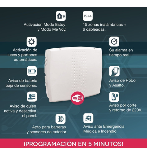 Kit Alarma Inalámbrica Marshall Ip Wifi Aplicación Celular Marshall Smart Marshall 3 Casa Hogar Comercio Domiciliaria