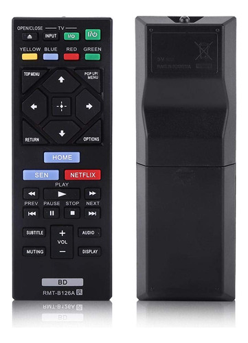 Mugast Rmt-b126a Blu Ray Reemplazo De Control Remoto Para Bdp-s1200 Bdp-s2200 Bdp-s3200 Bdp-s5200 Bdp-s5200 / D Bdp-s6200 Bdp-s2100 Bdp-bx120 Bdp-bx320 Bdp-bx520 Bdp-bx-bx-bx520