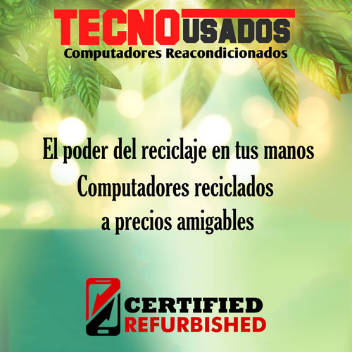 Computador Core I5 4ta Gen 8gb Disco 240 Ssd Wifi (Reacondicionado)